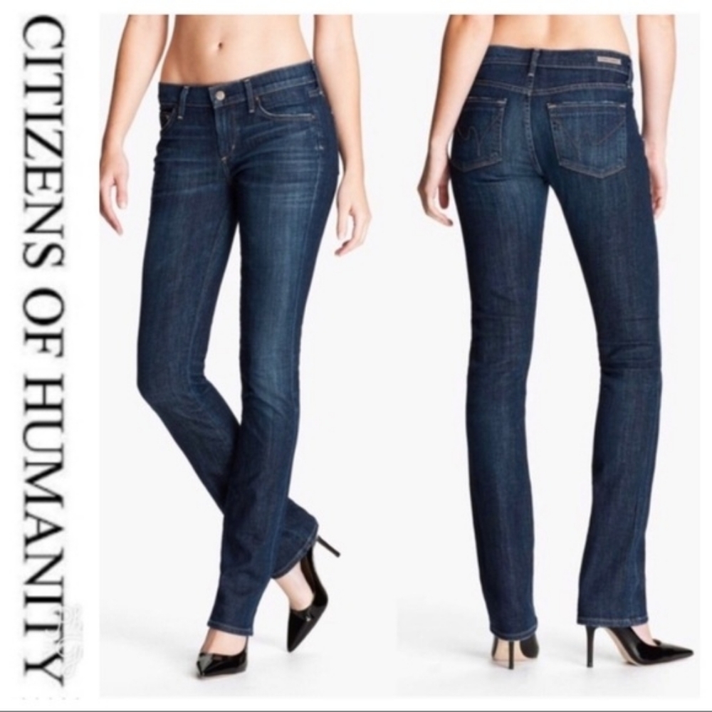 Citizens of Humanity Dark Wash Ava Low Rise Skinny jeans size 25 33” inseam